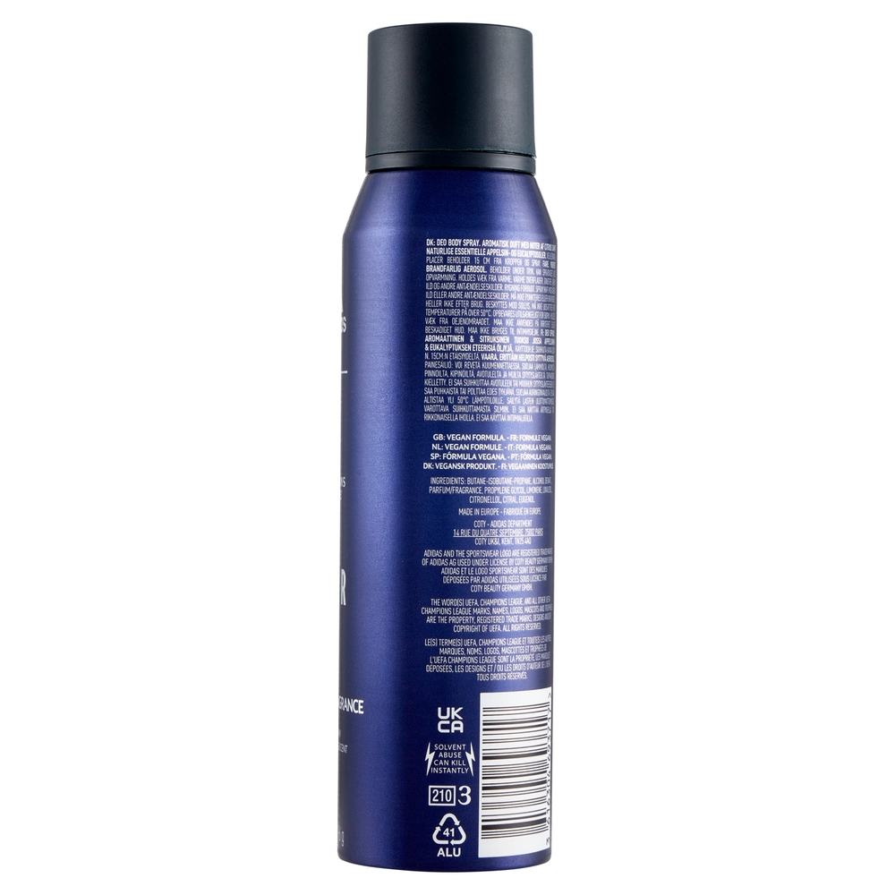 adidas UEFA Champions League Star Deo Body Spray 150 mL